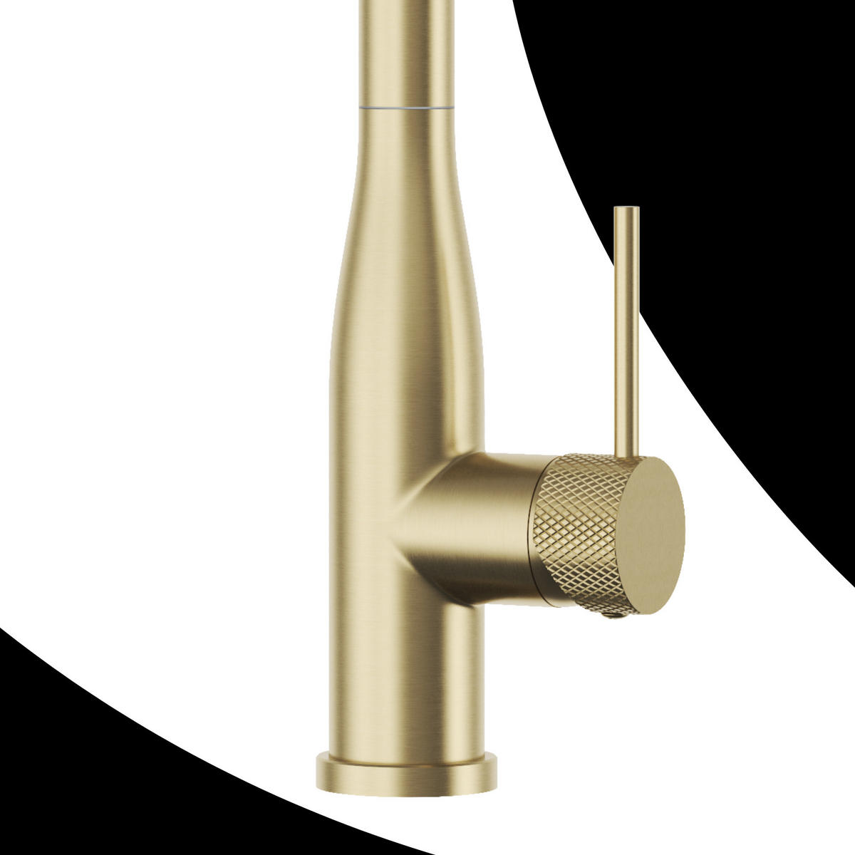 KÜCHENARMATUR Vector Gebürstetes Gold mit Ausziehbrause 2 Funktionen 1-tlg. - Chromfarben, Metall (27/46/27cm) - Granitan