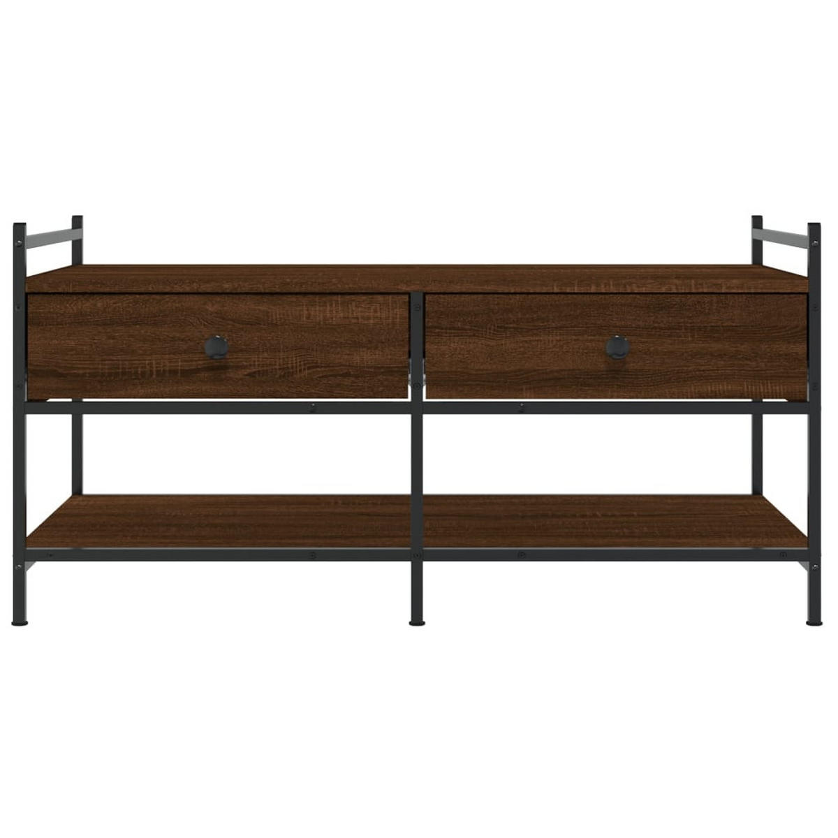 COUCHTISCH Braun Eichen-Optik 99x50x50 cm Holzwerkstoff - Braun, Holzwerkstoff (50/99/50cm) - furnicato