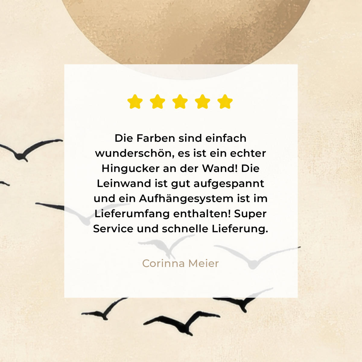 LEINWANDBILD Landschaft - Japandi - Vogel 80x120 cm - Beige, Textil (80/120cm) - MuchoWow