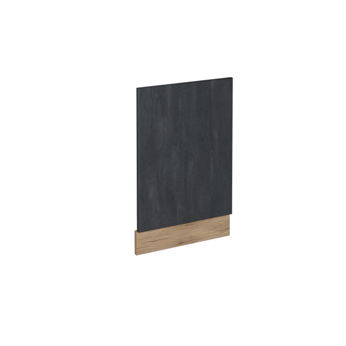 FRONTBLENDE R-Line Schwarz Beton 45 cm ohne AP - Honigeiche/Eiche Wotan, Holzwerkstoff (45/57.2/1.6cm) - Vicco