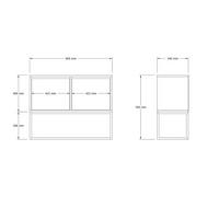 BUFFETSCHRANK zermat beige - Beige, Holz (34/70/90cm) - Habitat Garten