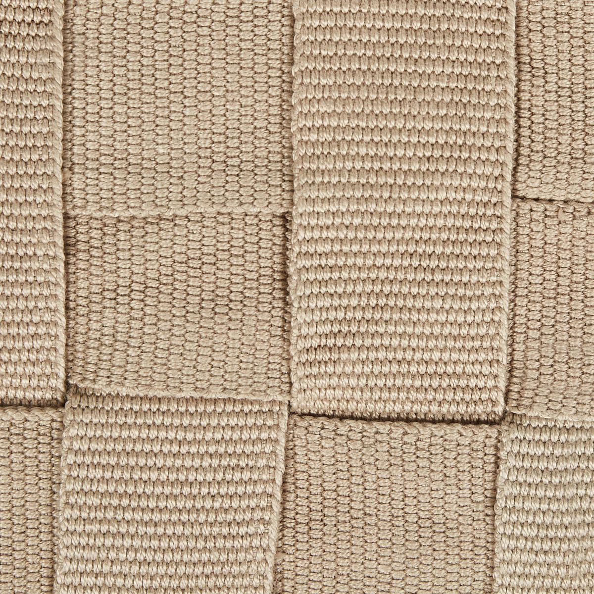 POUF Beige Bodla - Beige, Kunststoff (50/30/50cm) - Beliani