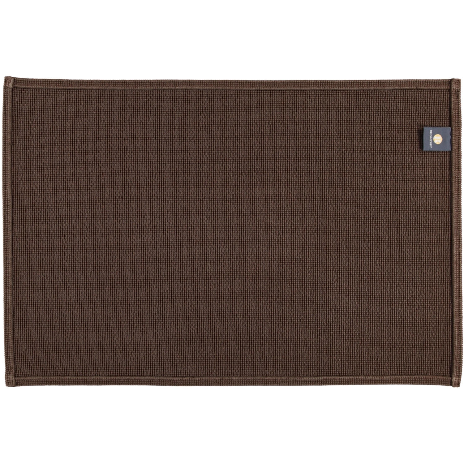 BADEMATTEN PLAIN MOCCA - 406 - Mokka, Textil (60/90cm) - Rhomtuft