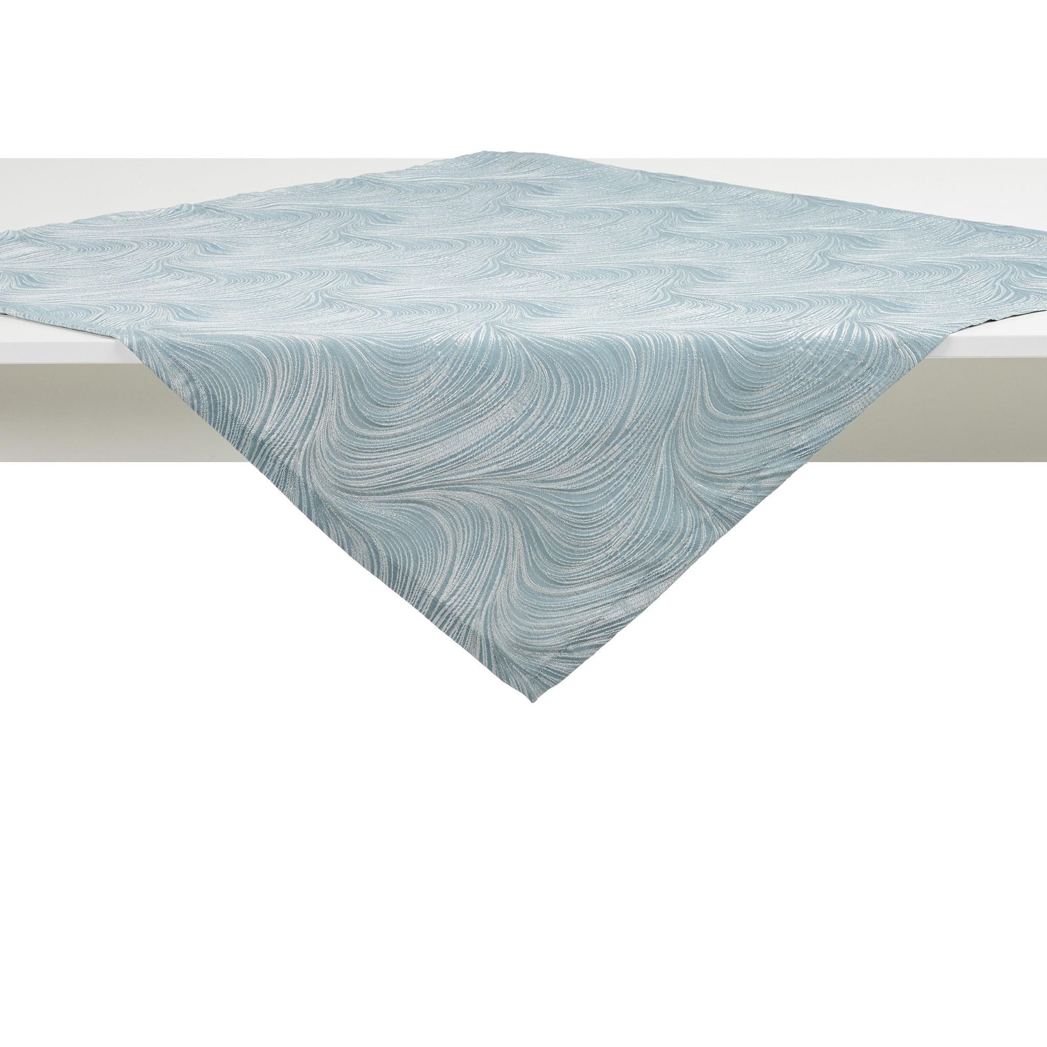 TISCHDECKE Floah - Blau, Textil (80/80/1cm) - home&you