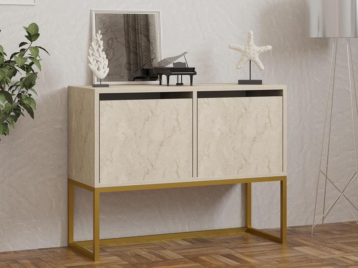 BUFFETSCHRANK zermat beige - Beige, Holz (34/70/90cm) - Habitat Garten