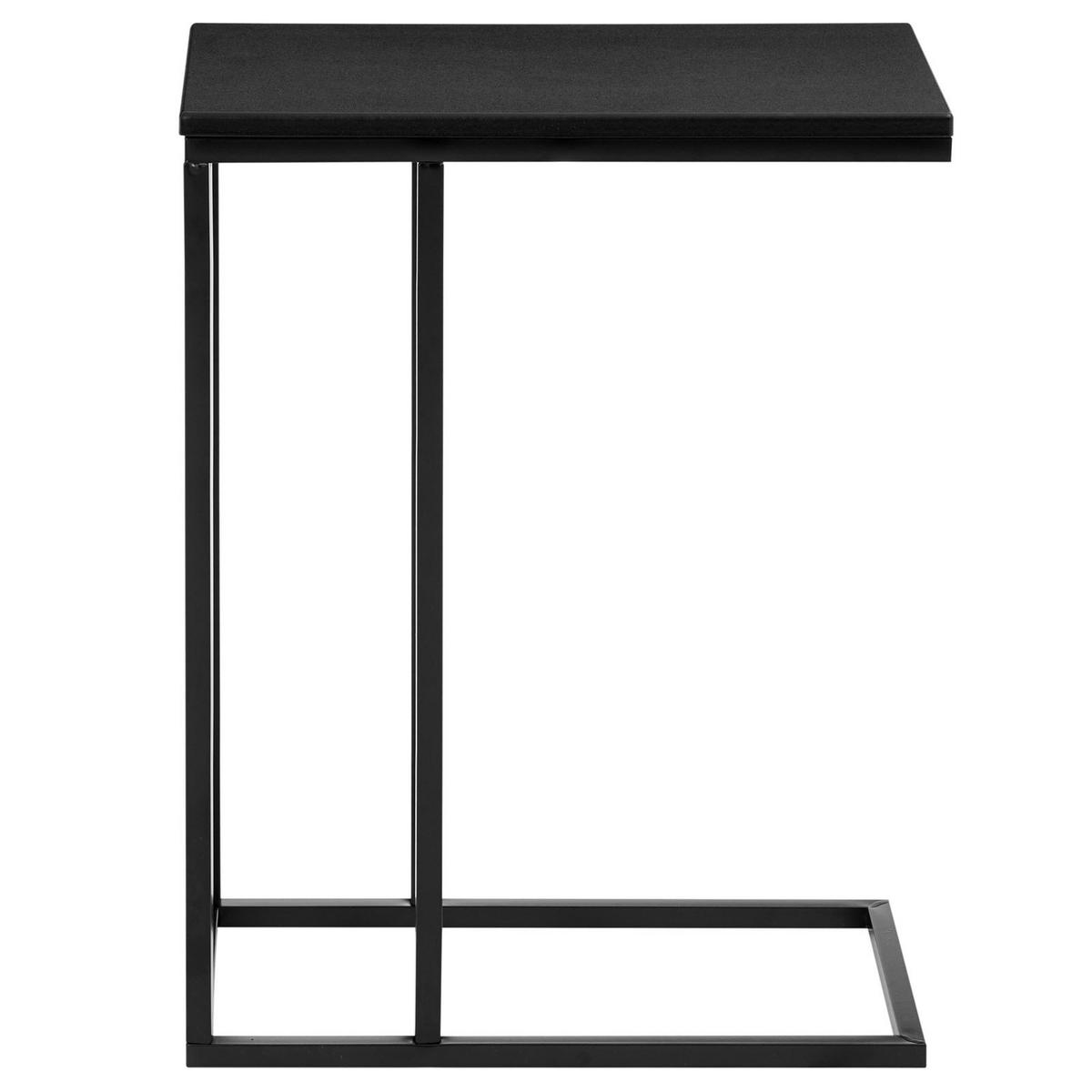 BEISTELLTISCH DEBORA - Schwarz, Holzwerkstoff (26/46/61cm) - IDIMEX