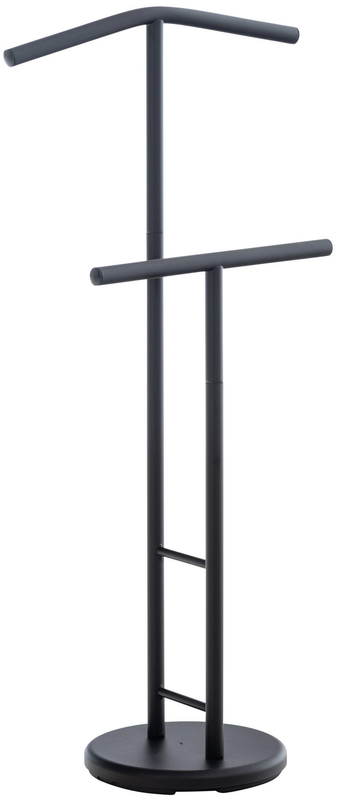 HERRENDIENER Tom 50x28x107cm Metall Schwarz Kleiderständer - Schwarz, Metall (50/107/28cm) - DELUKE