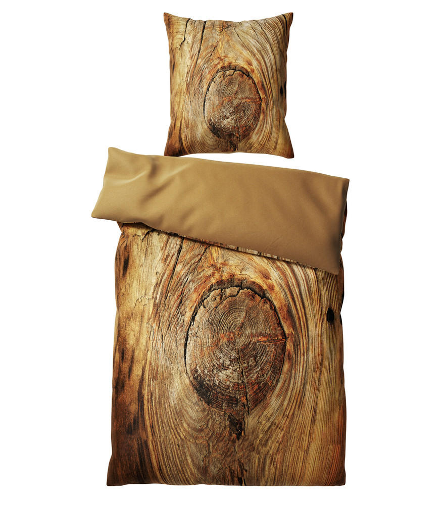 BETTWÄSCHE 2-teilig Rustikal - Beige, Naturmaterialien (135/200cm) - Sanilo