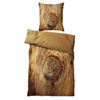 BETTWÄSCHE 2-teilig Rustikal - Beige, Naturmaterialien (135/200cm) - Sanilo