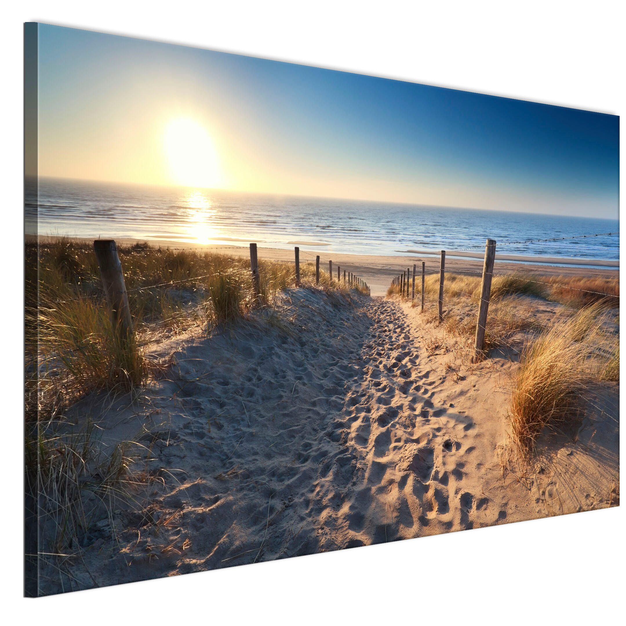 LEINWANDBILD Strand 90x60 cm - Multicolor, Holz (90/60cm) - LUMASOUL