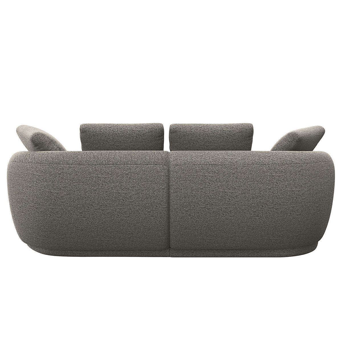 ECKSOFA mit Longchair - Schwarz/Grau, Kunststoff/Textil (217/146cm) - home24