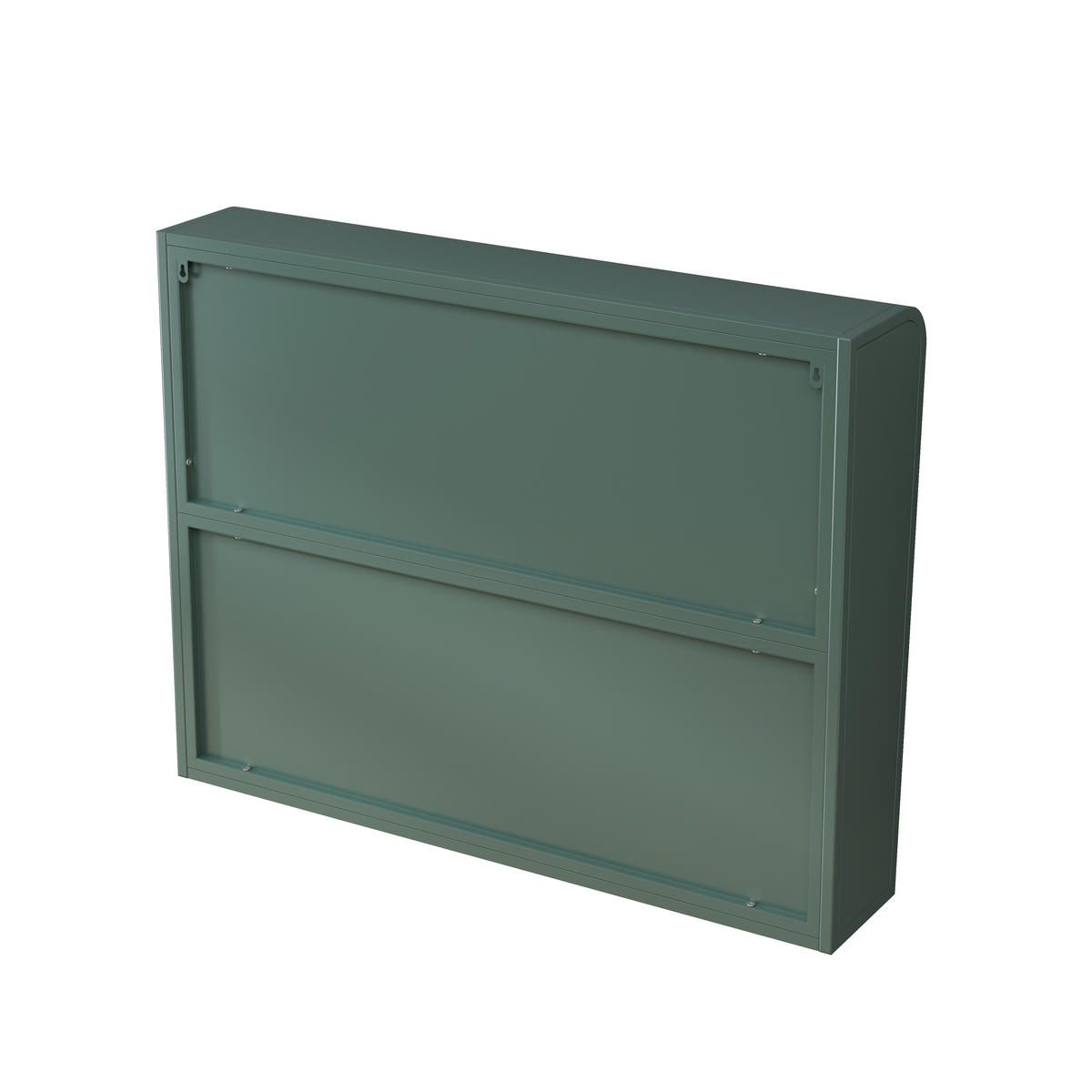 KÜCHENOBERSCHRANK mit Glasfront in Dunkelgrün – 3 Türen, wandhängend - Grün, Glas (90/70/20cm) - BEAOK