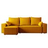 ECKSOFA Tobi mit Bettkasten und Schlaffunktion, L-Form/XL-Form, Cordstoff, Universal - Kupferfarben, Holzwerkstoff (246/145cm) - 4ALL HOME