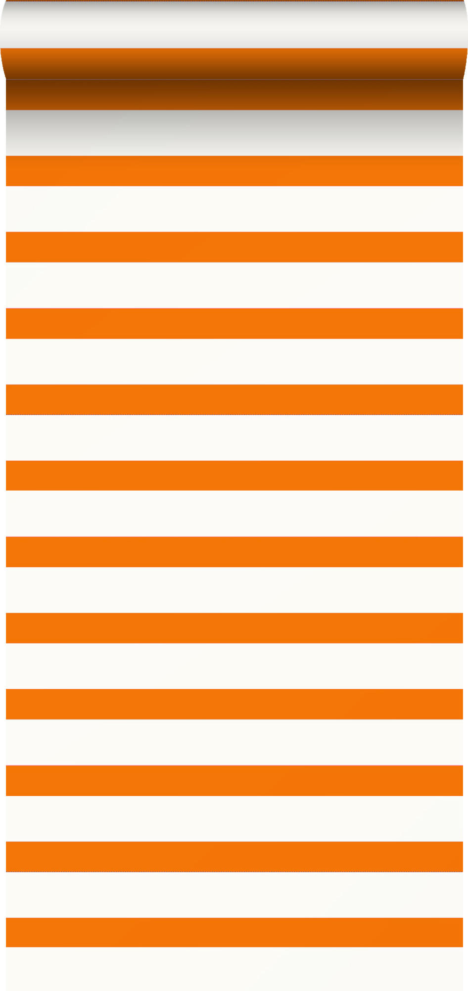 TAPETE Streifen 53 cm x 10.05 m - Orange, Papier (53/0.1cm) - ESTAhome