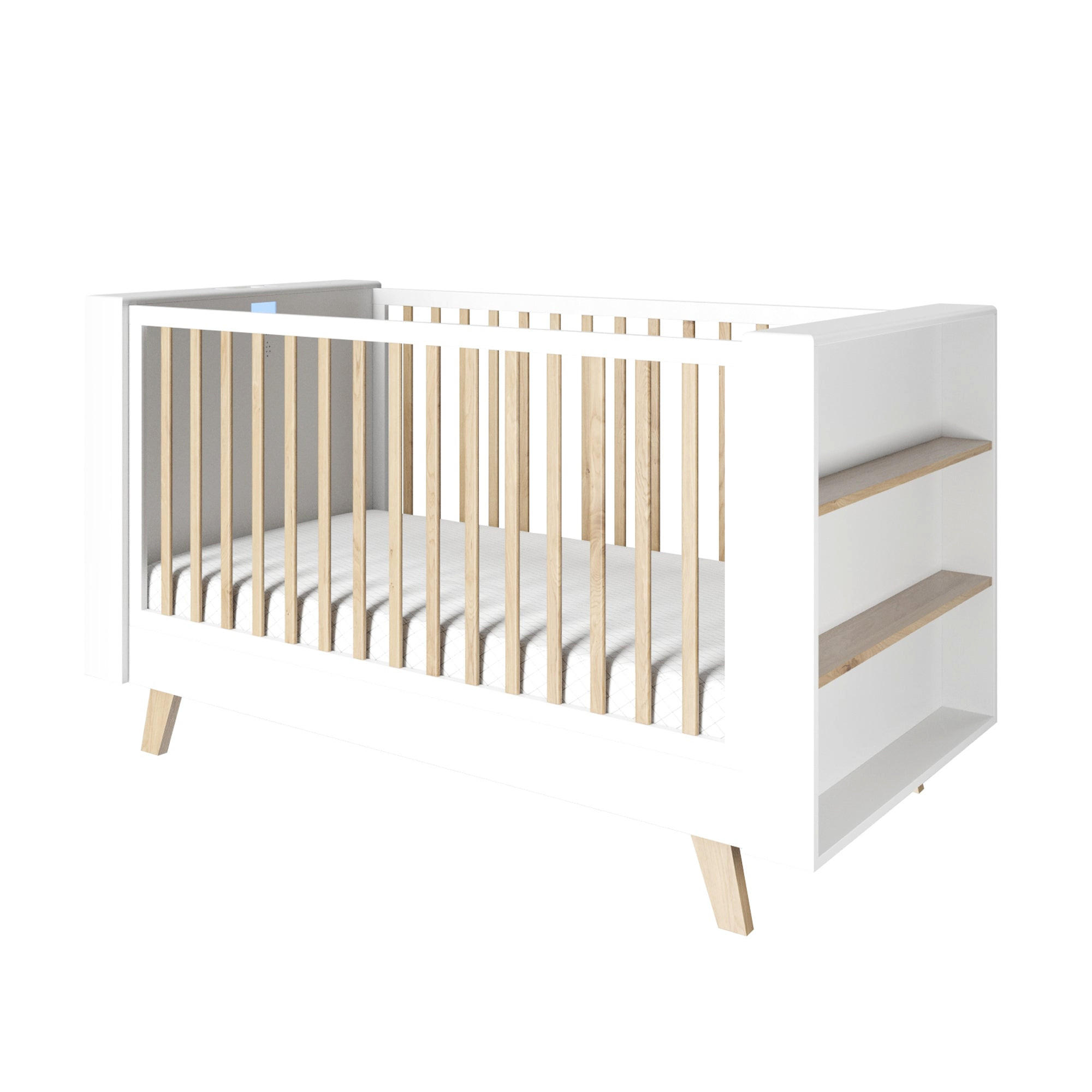 SMARTBETT All in one 70 x 140 cm - Weiß, Holz/Holzwerkstoff (70/140cm) - Roba
