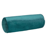 NACKENROLLENHÜLLE Samt&Sonders petrol 40/15 cm - Petrol, Textil (15/40cm) - beties Heimtextil
