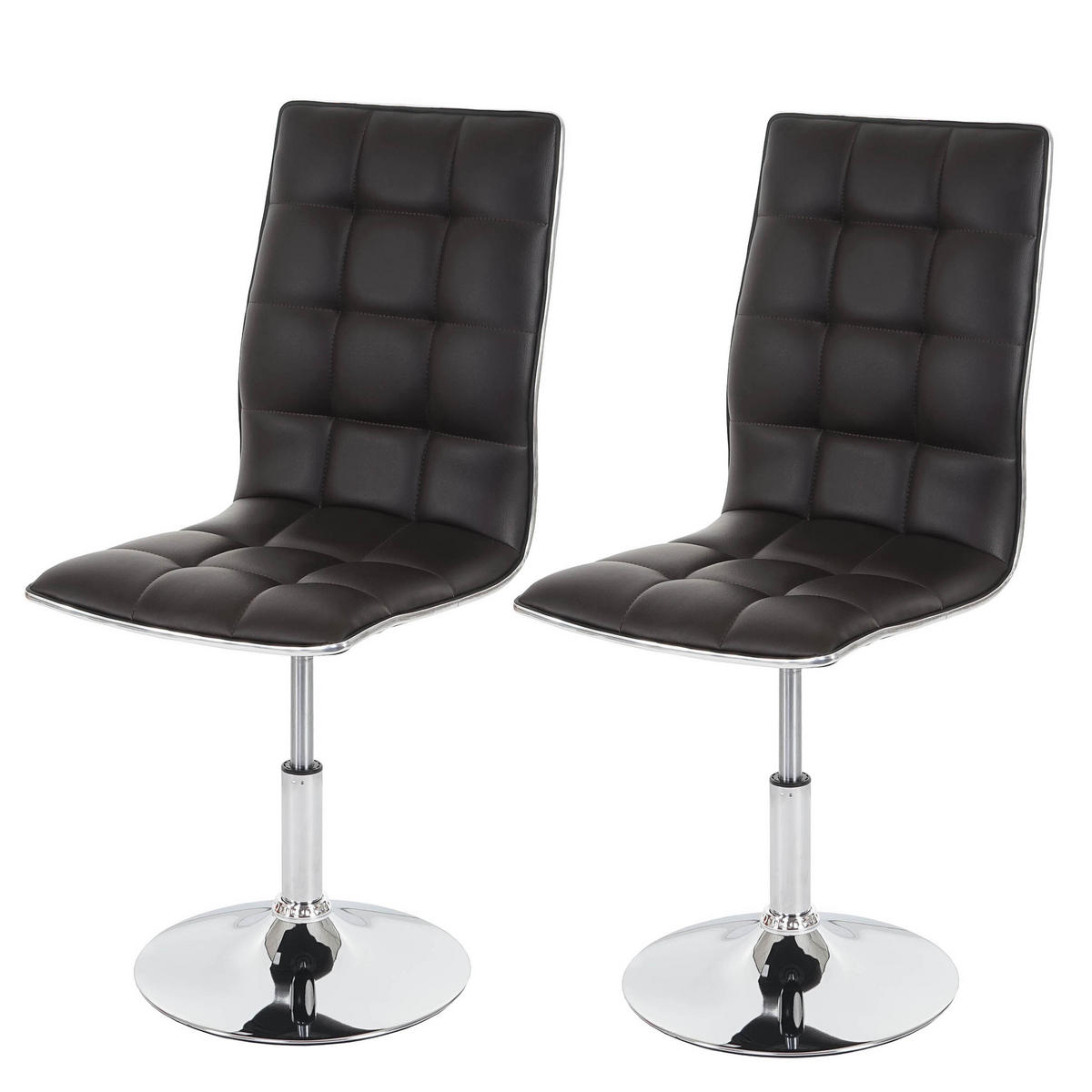 ESSZIMMERSTUHL Braun 2er-Set - Braun, Textil (43/103/54cm) - MCW
