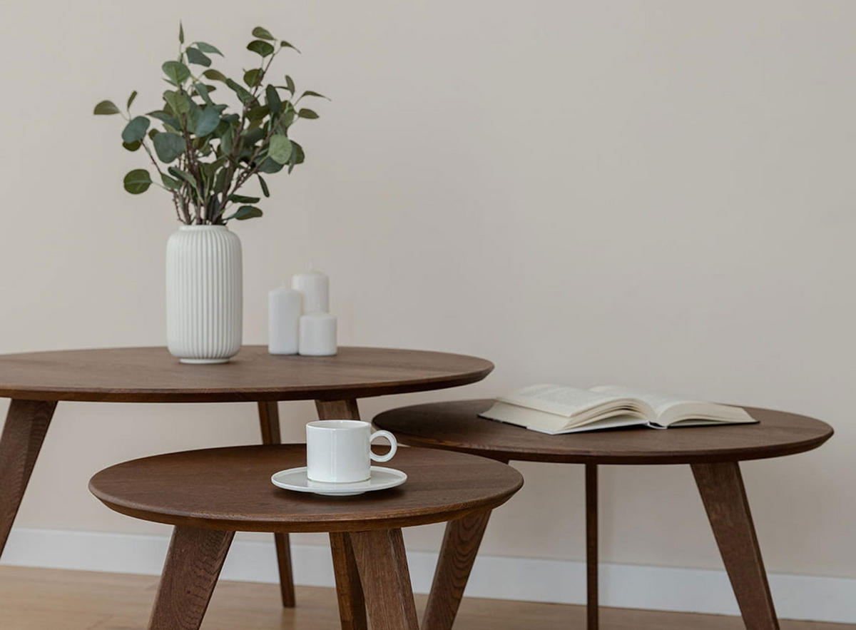 COUCHTISCH Orbetello Eiche Tabacco 70 / 70 / 41,5cm - Dunkelbraun, Holz (70/70/41.5cm) - Feldmann-Wohnen