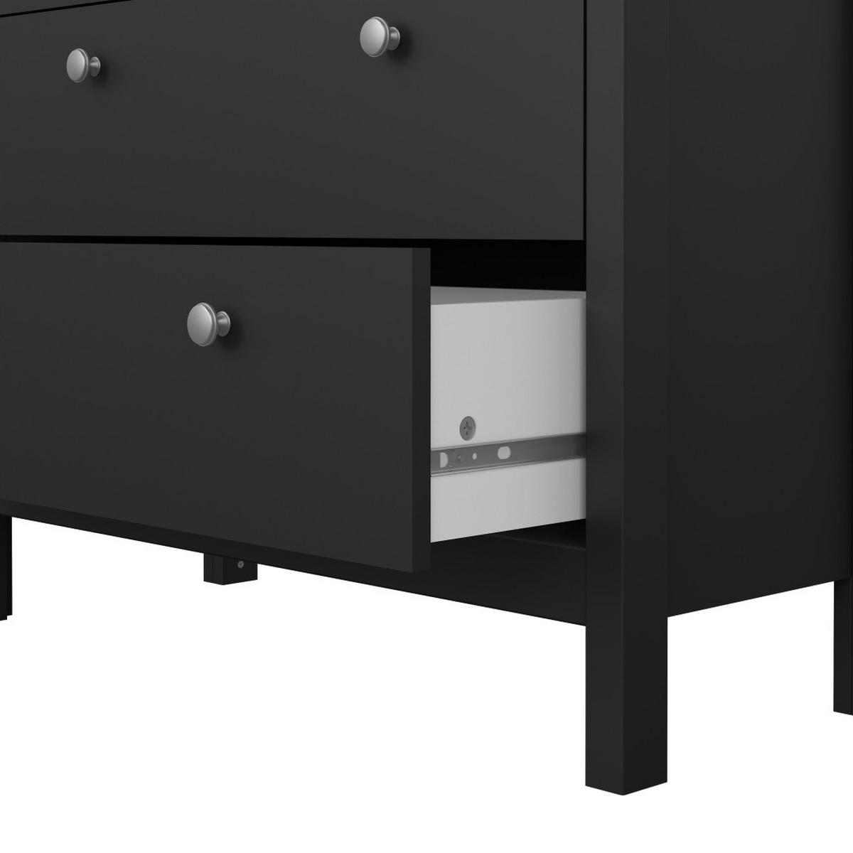 VITRINENSCHRANK, Madrid, Schwarz, Melamin., 78 x 33 x 199 cm - Schwarz, Holzwerkstoff (78/199/33cm) - ebuy24