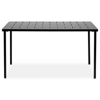 GARTENTISCH AZALEA - Schwarz, Metall (80/140/75cm) - IDIMEX