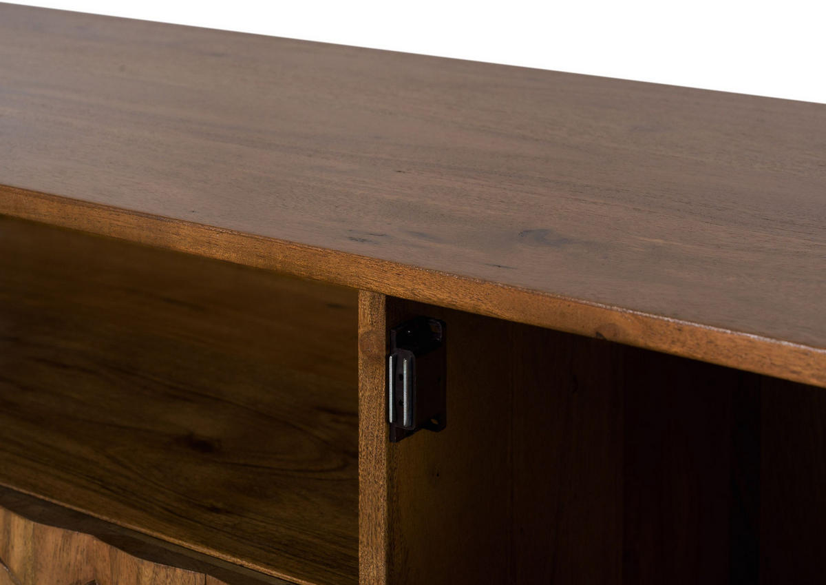 TV-BOARD Akazie 235x40x49 natur lackiert MOSAYK #119 - Braun, Holz (235/49/40cm) - Massivmoebel24