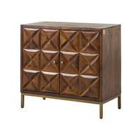 SIDEBOARD Mango 94x46x86 braun lackiert STILMÖBEL #125 - Braun, Holz (94/86/46cm) - Massivmoebel24