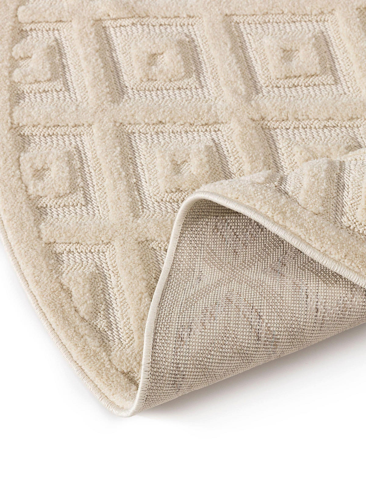 TEPPICH Leo Cream ø 160 cm rund - Creme, Kunststoff (160/160cm) - benuta