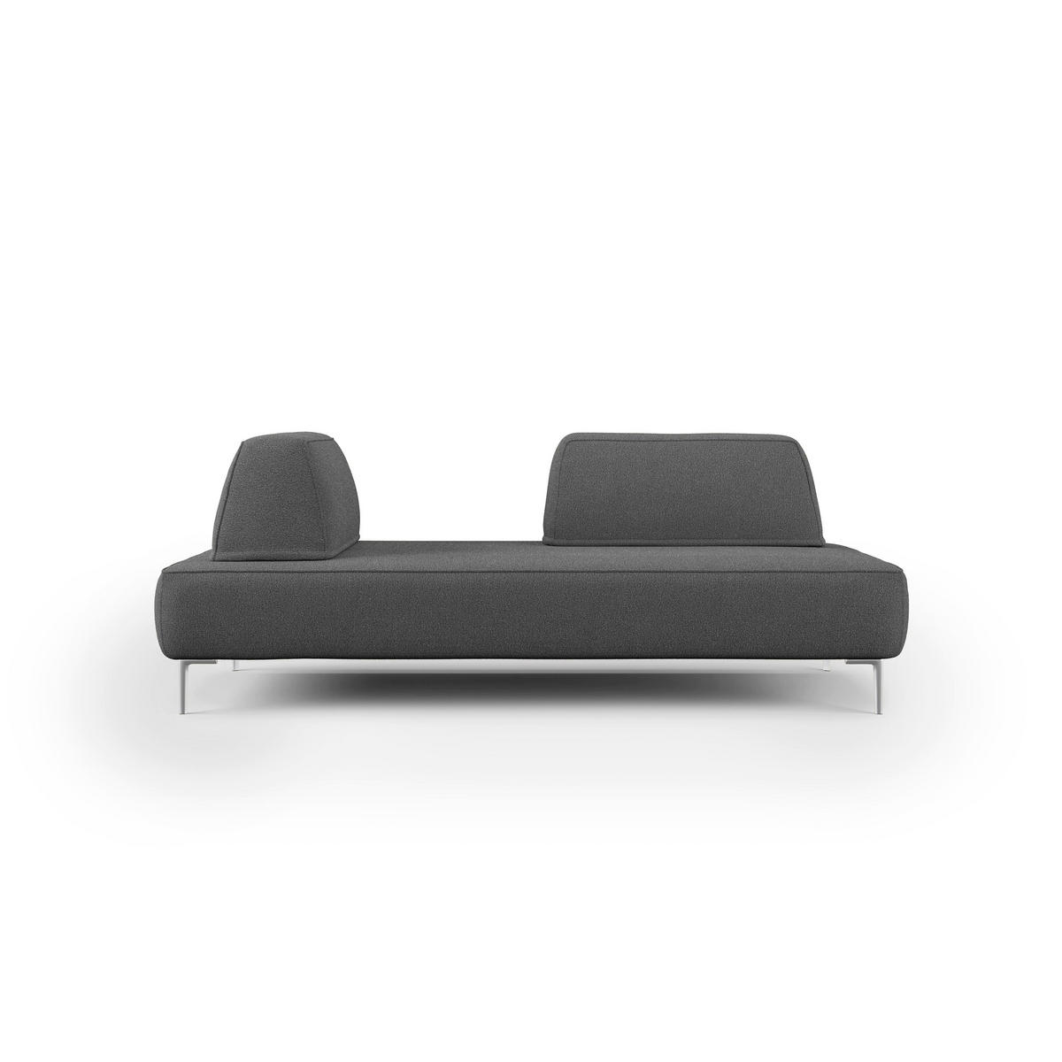 LINEARSOFA Newton - Anthrazit, Textil (167/42/115cm) - Divani.store