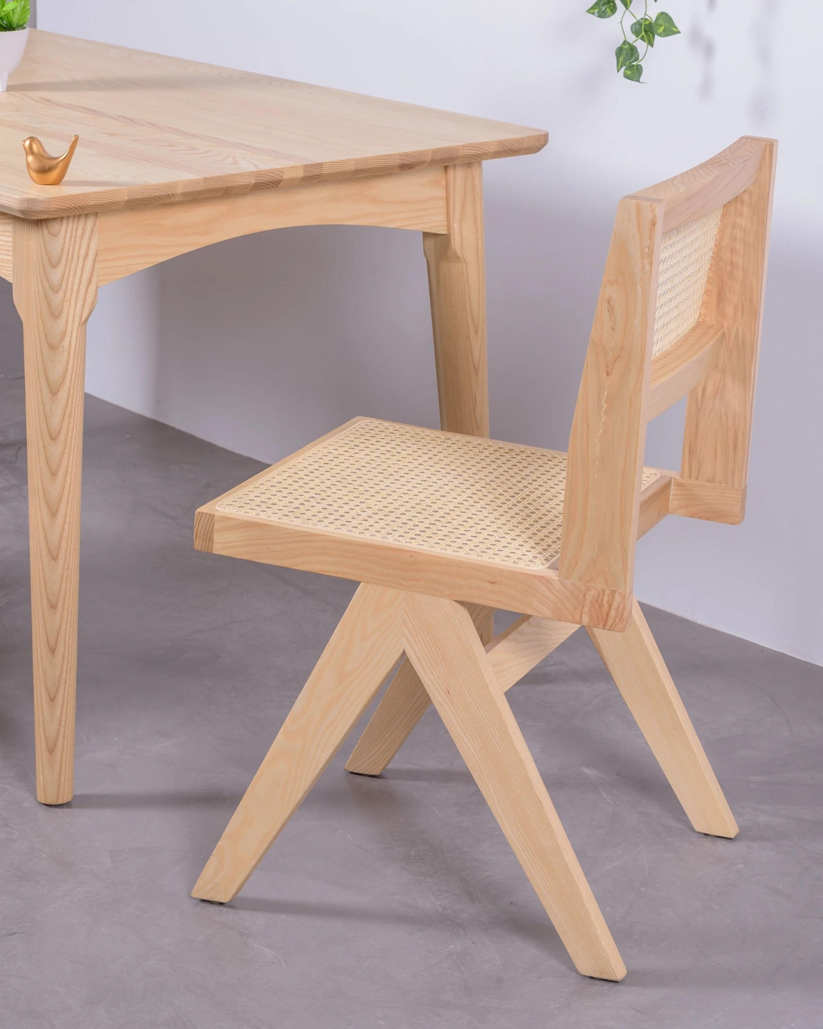 STÜHL-SET 2 Stück Holz Eschefarben - Eschefarben, Holz (44/83/52cm) - Nest Dream