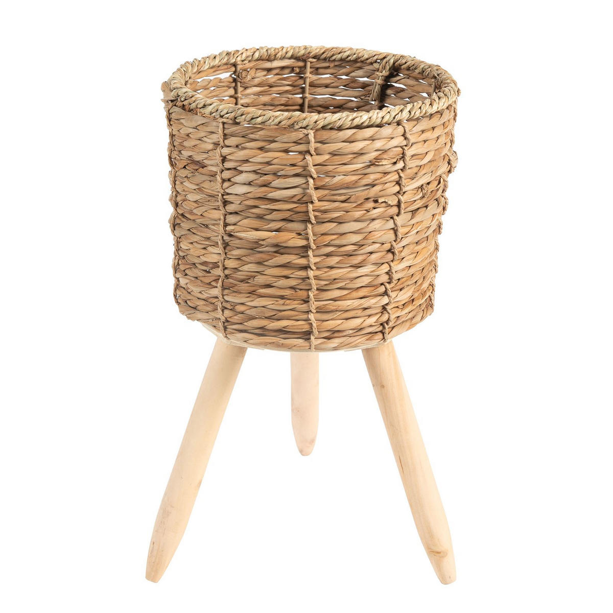 PFLANZKÖRBE TONGA - Naturfarben, Holz (55cm) - IDIMEX