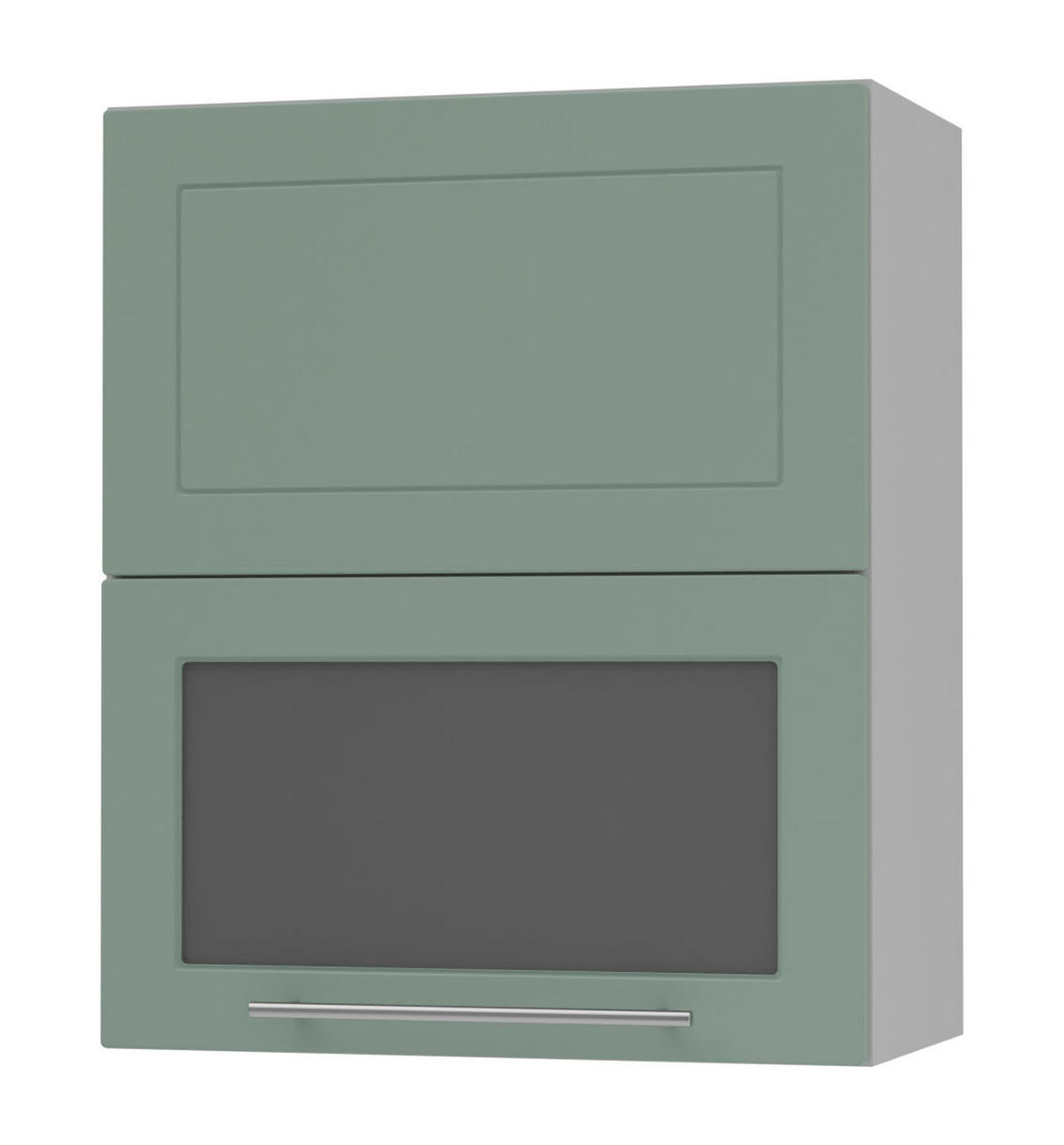 KÜCHENHÄNGESCHRANK Kvantum W8BS/60 Mint Matt / Grau Matt 60 / 32,5 / 72cm - Grau/Mintgrün, Holz/Holzwerkstoff (60/72/32.5cm) - Feldmann-Wohnen