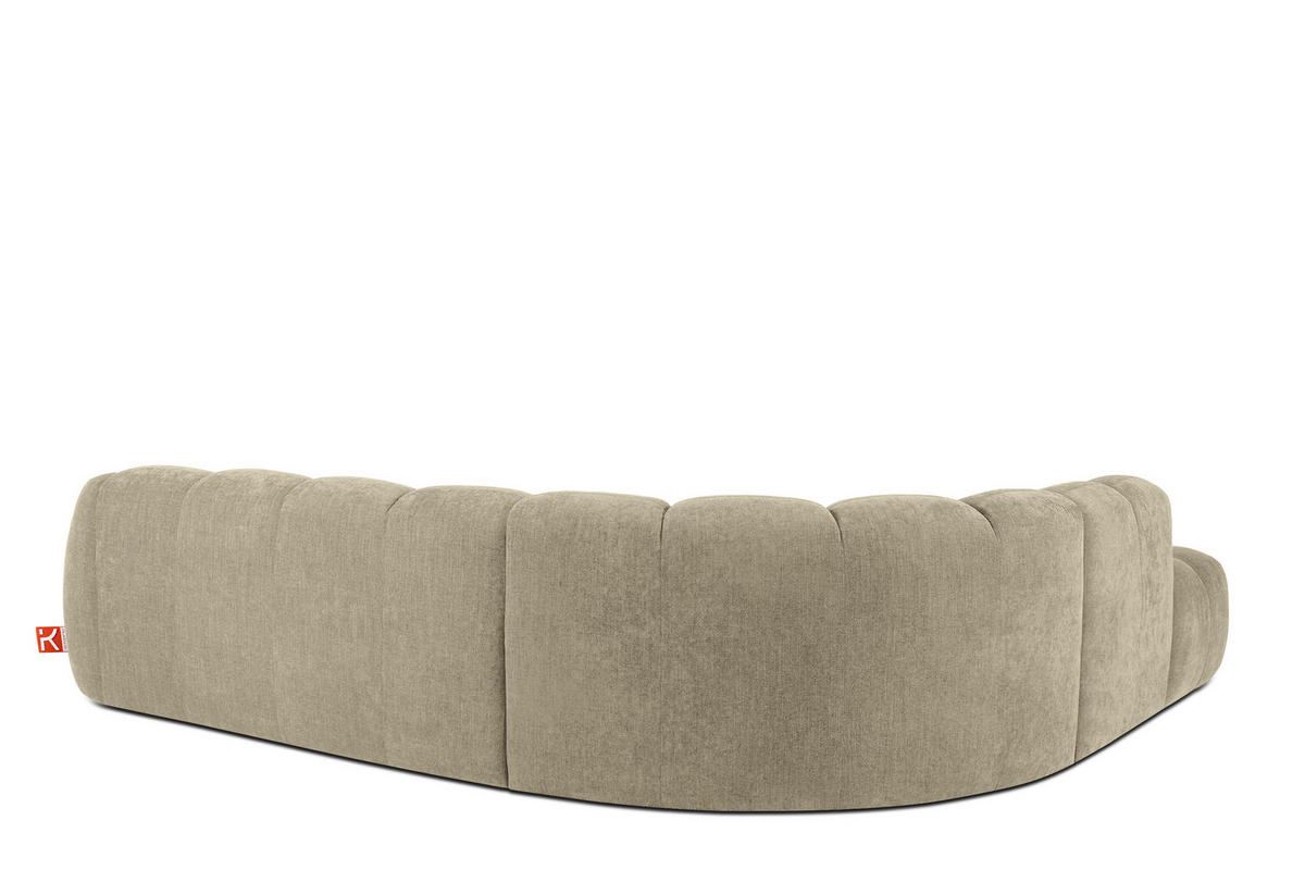 ECKSOFA LINKS FLAVA, Sandfarben - Sandfarben, Holz/Holzwerkstoff (310/274cm) - KONSIMO®