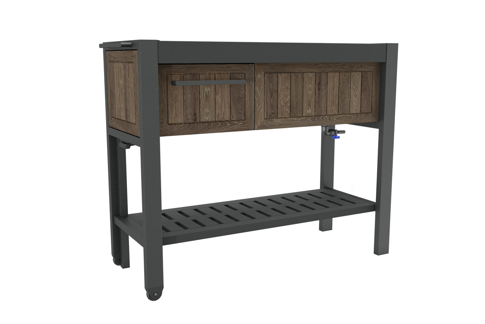 PARTYTISCH - Walnussfarben, Kunststoff (112/43/90cm) - Keter