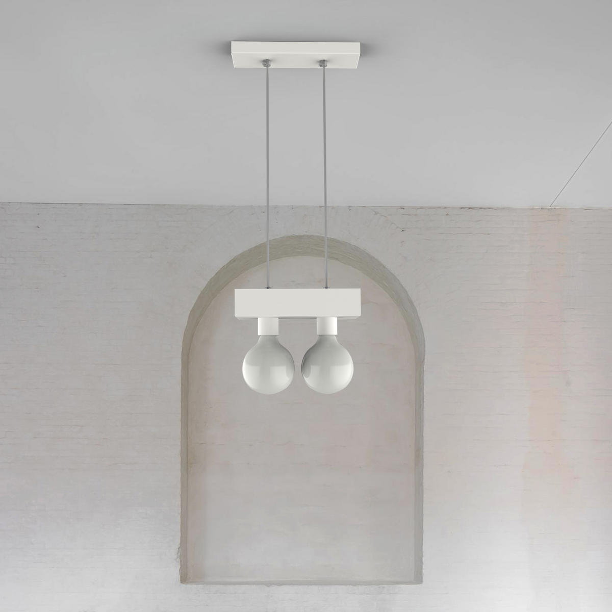 HÄNGELEUCHTE - Weiß, Metall (10/20/7.5cm) - Lumicom