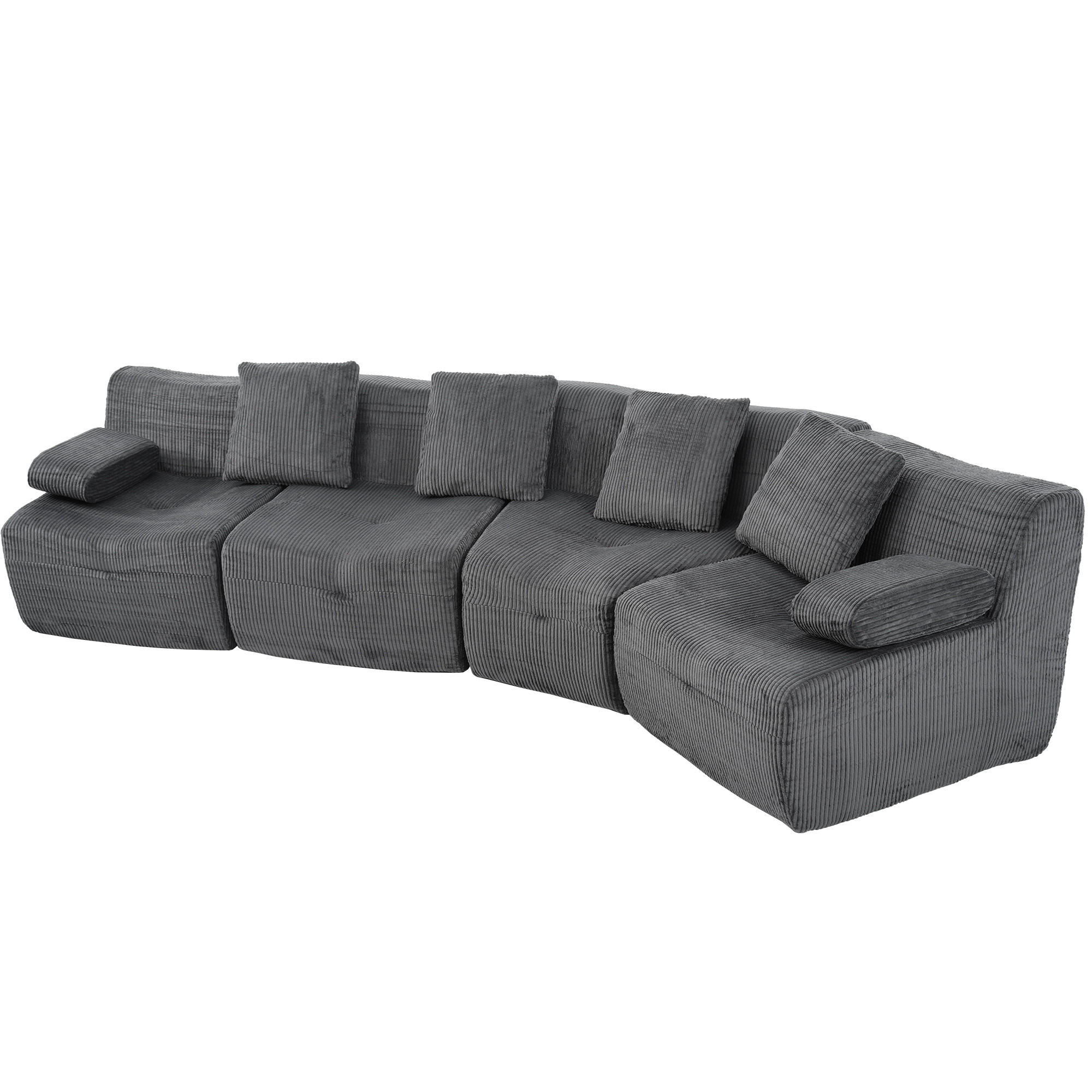ComfortXL 4-Sitzer-Sofa Dunkelgrau 311x65x90 cm