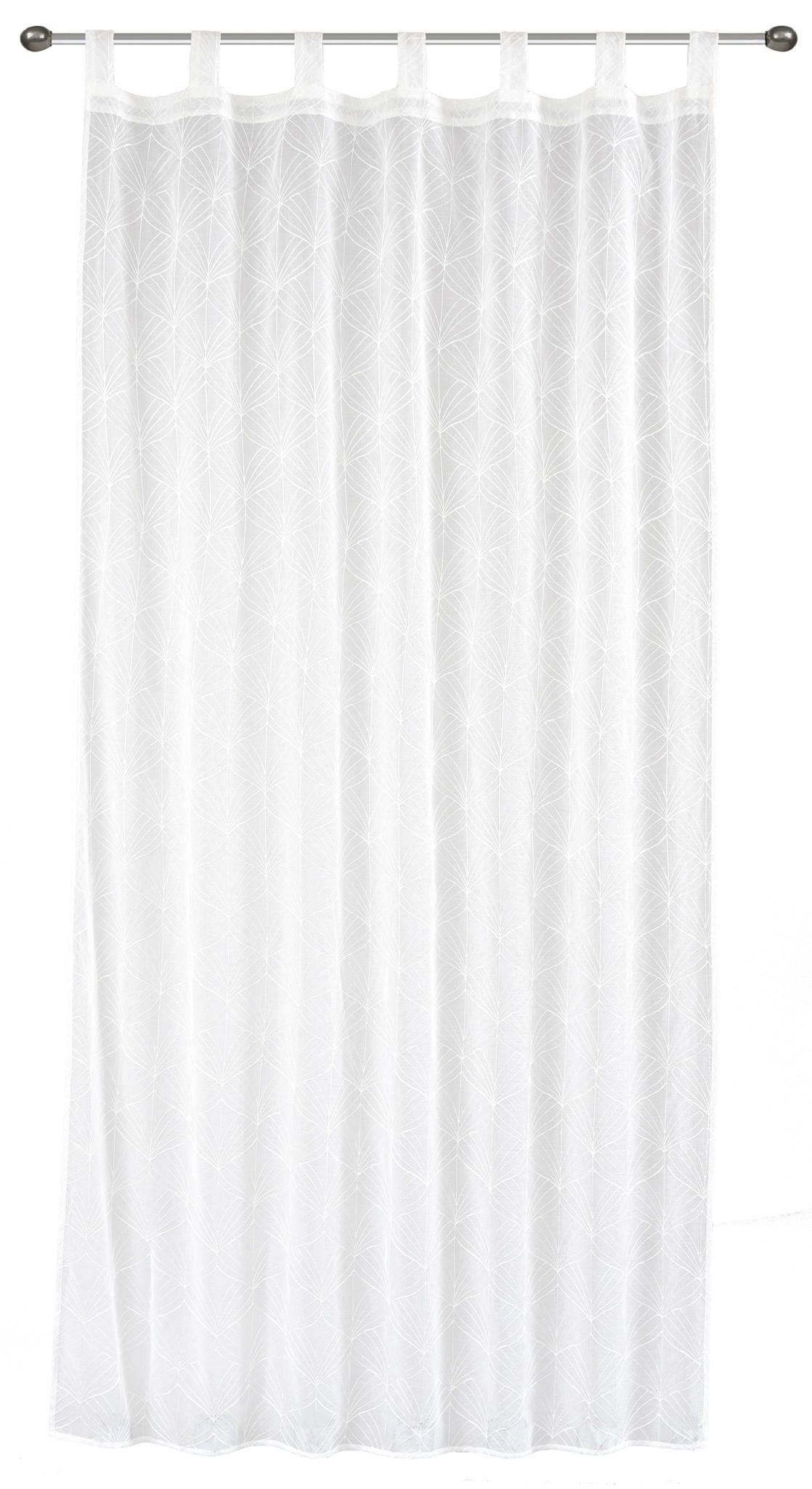 VORHANG Cesme - Weiß, Textil (140/1/300cm) - home&you