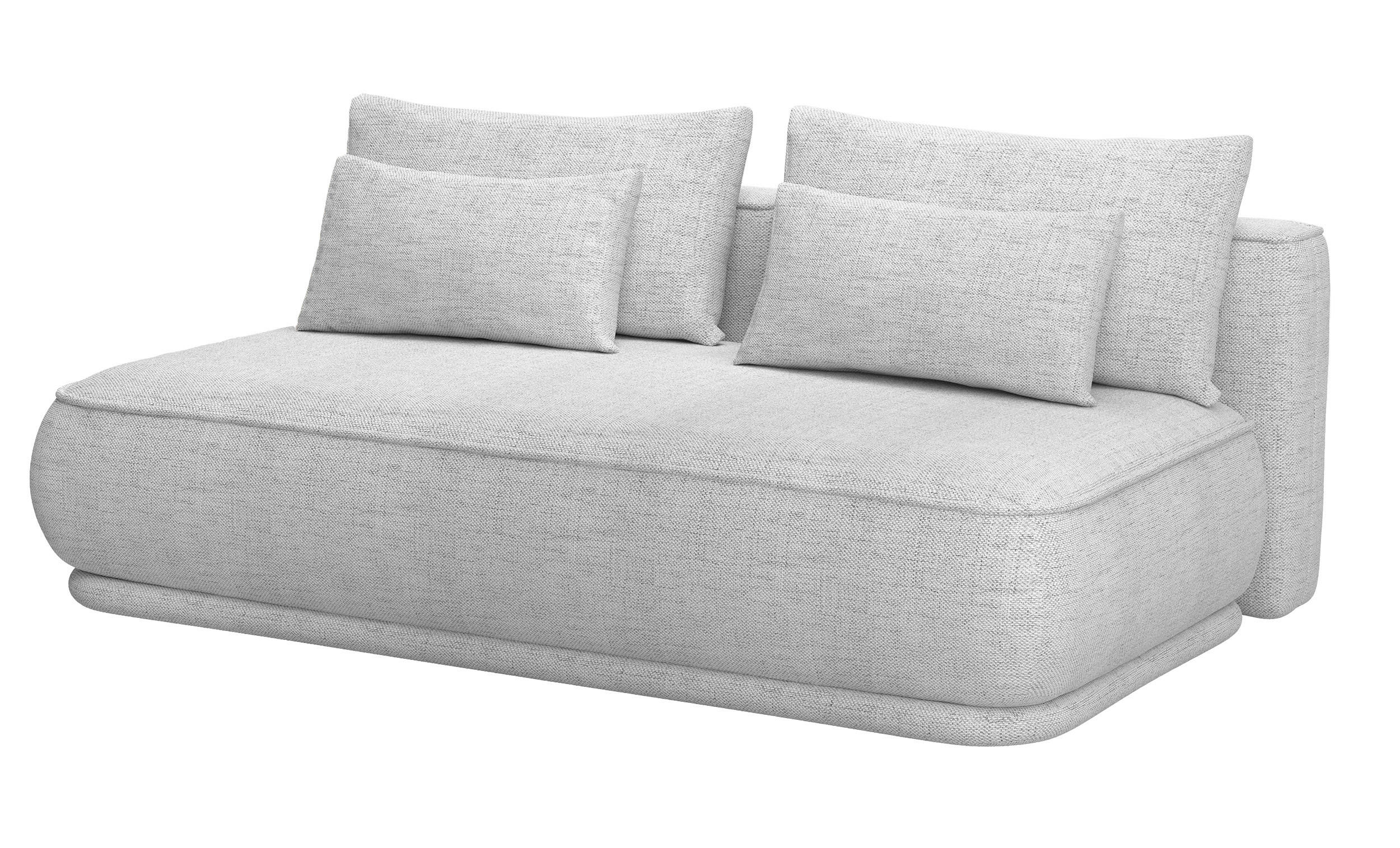 SCHLAFSOFA Leanno Grau Chenille 210 cm - Schwarz/Grau, Kunststoff/Textil (210/74/115cm) - Selsey