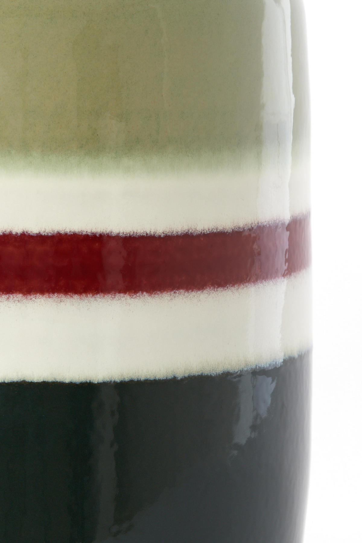 BEISTELLTISCH Franca Grün Ø34/46,5 cm - Dunkelgrün, Keramik (30.5/30.5/26cm) - Light & Living