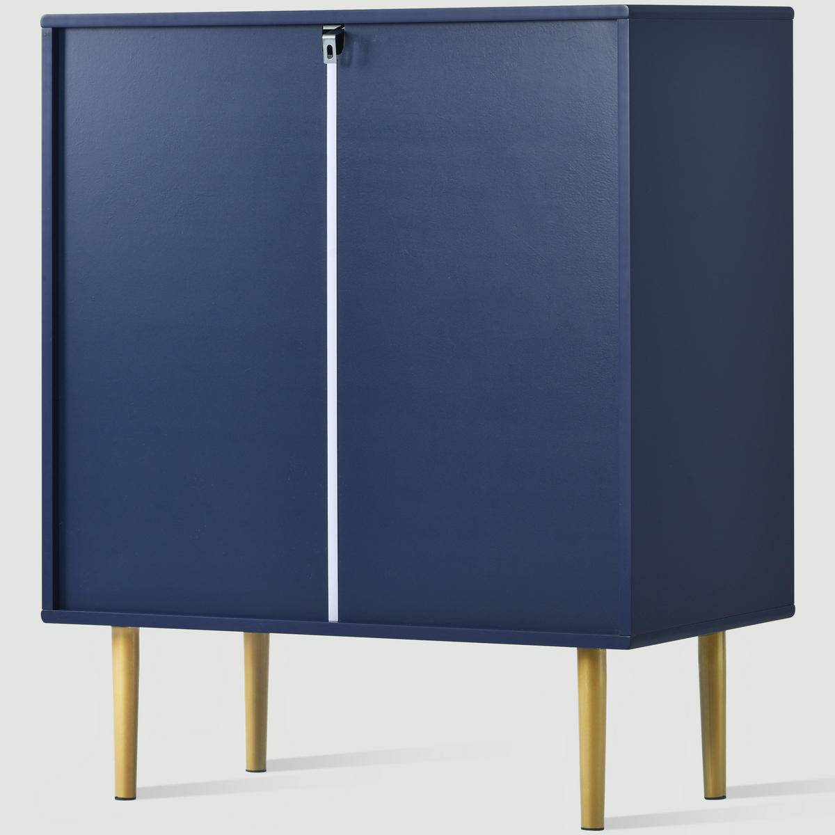 KOMMODE mit 3 Schubladen Blau - Blau, Holzwerkstoff (40/80/70cm) - Urban Meuble
