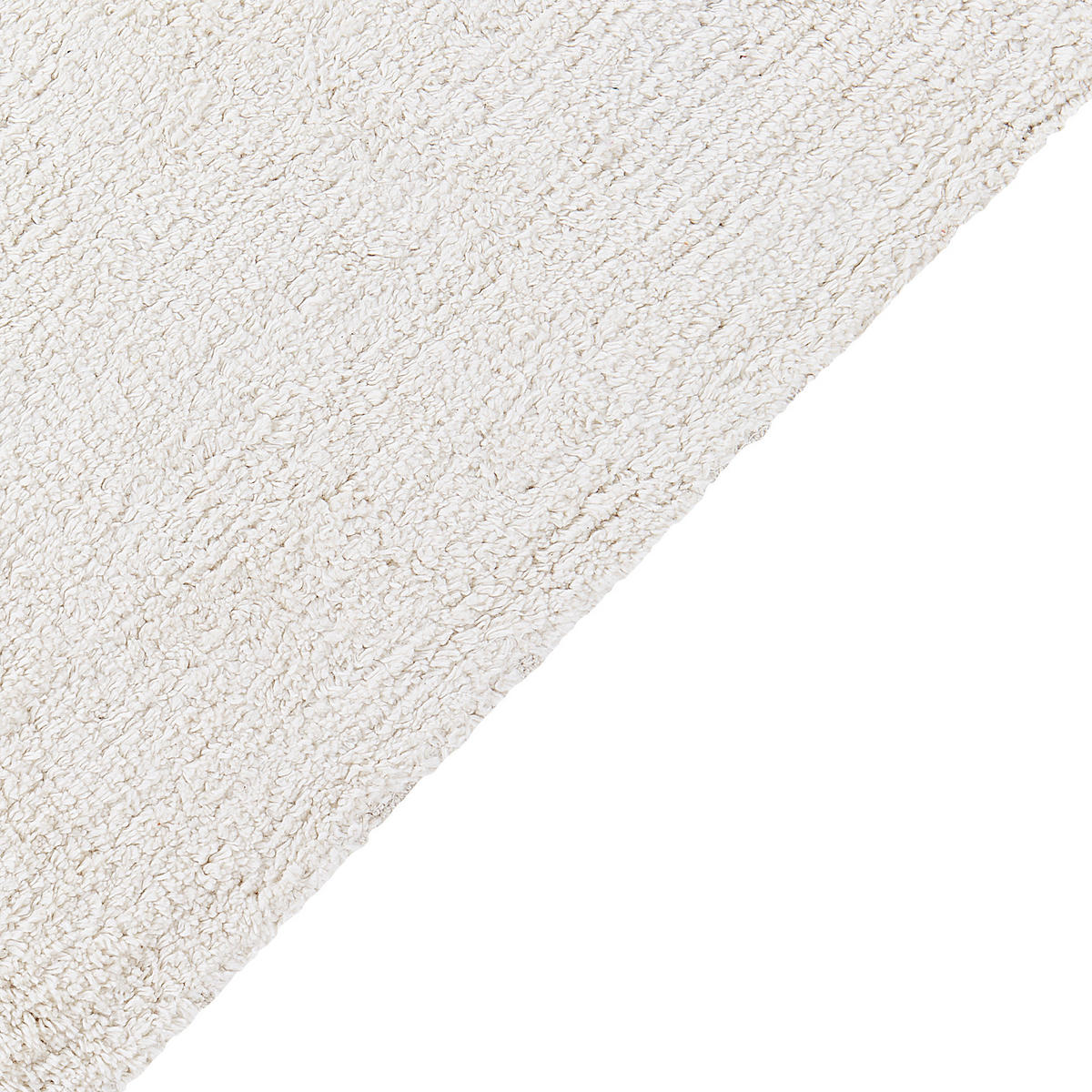 KURZFLOR-TEPPICH Weiß 140/200 cm Astaf - Weiß, Textil (140/200cm) - Beliani