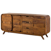 SIDEBOARD Sheesham 173x40x75 hellbraun lackiert MAILAND #102 - Braun, Holz (173/75/40cm) - Massivmoebel24