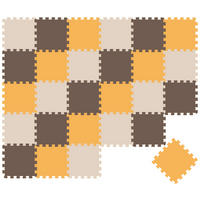 SPIELMATTE ab Null - 270/90 cm Puzzlematte Beige - Multicolor, Kunststoff (30/30cm) - Littletom