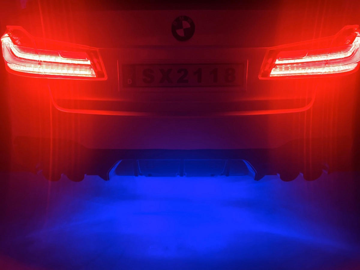 KINDER ELEKTROAUTO BMW M5 Blau - Blau, Kunststoff (124/74/55cm) - TPFLiving
