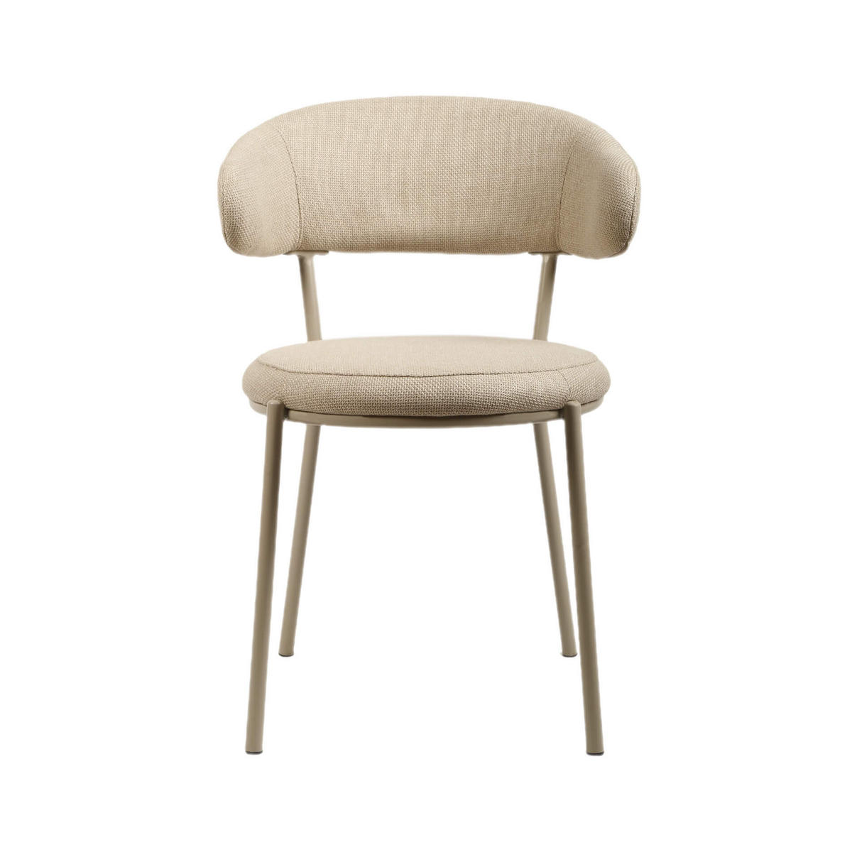 STÜHLE 2er Set Beige 57,5/47,5/80,5 cm - Beige, Textil (47.5/80.5/57.5cm) - Mobili Rebecca