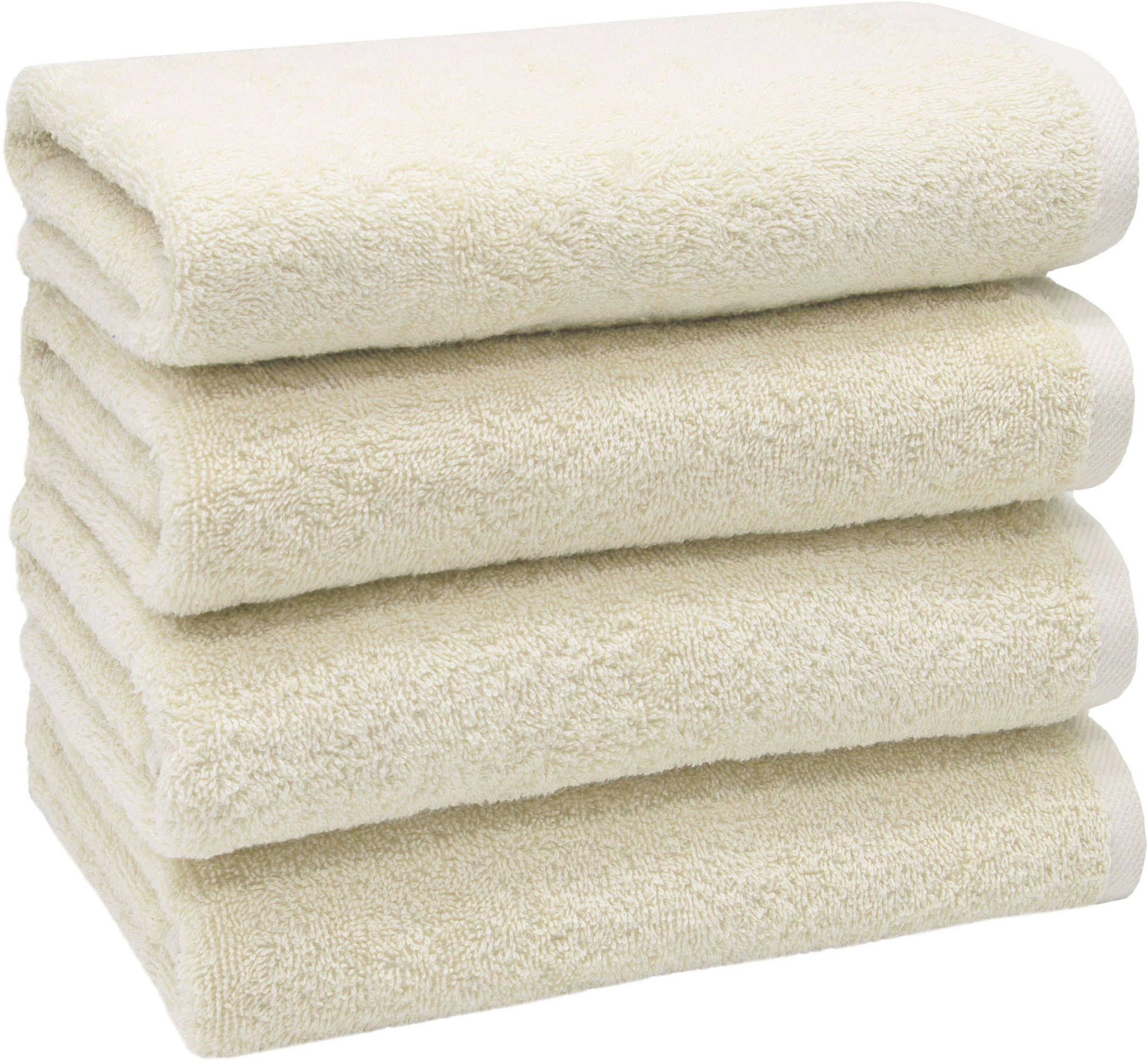 HANDTÜCHER, 4er-Set, 50x100 cm, 100% Baumwolle, Braun - Creme, Textil (50/100cm) - Zollner