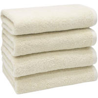 HANDTÜCHER, 4er-Set, 50x100 cm, 100% Baumwolle, Braun - Creme, Textil (50/100cm) - Zollner