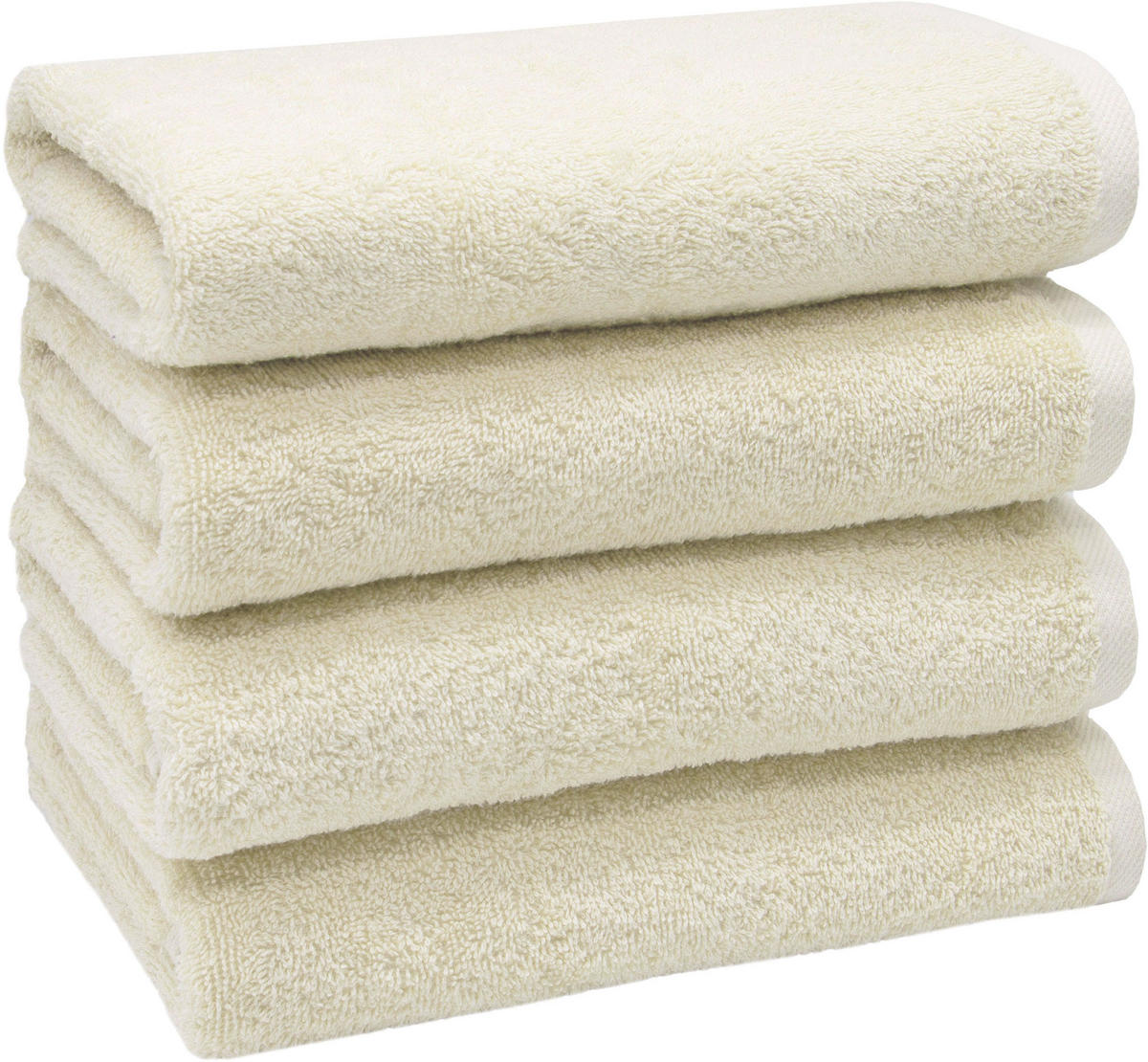 HANDTÜCHER, 4er-Set, 50x100 cm, 100% Baumwolle, Braun - Creme, Textil (50/100cm) - Zollner