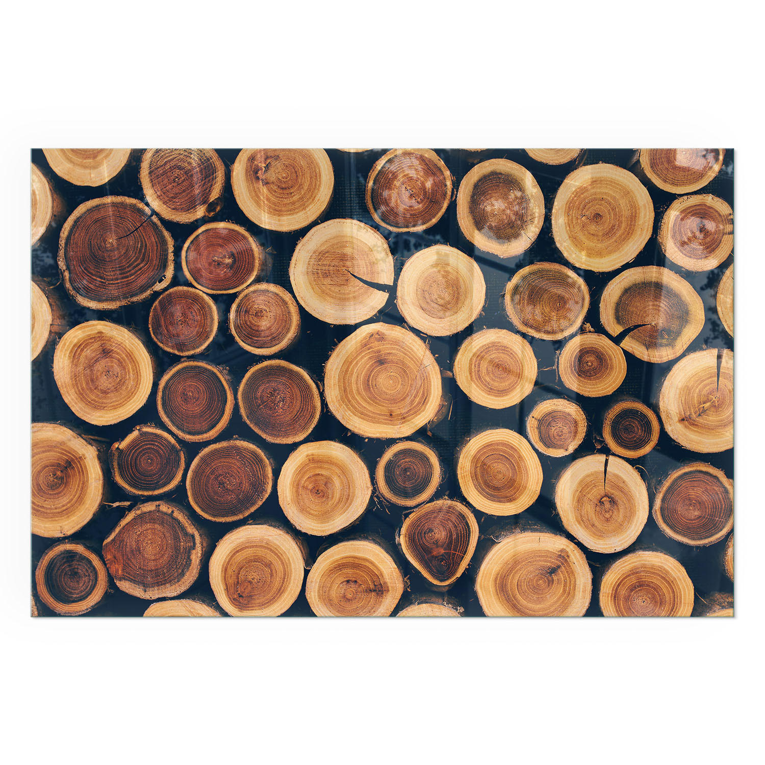 GLASPLATTE für Kamin 60x40 cm - Braun, Glas (60/40/0.4cm) - TULUP