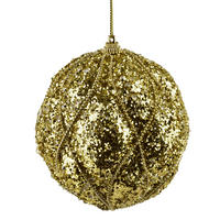 WEIHNACHTSKUGEL Santa Lila Styropor - Goldfarben, Kunststoff (10/10/10cm) - Mondex