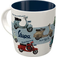 KAFFEETASSE 330 ml Vespa Model Chart - Multicolor, Keramik (0.33L) - Nostalgic-Art